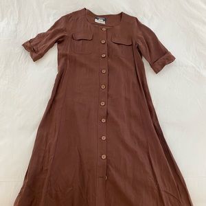 Vintage Max Mara Weekend linen shirt dress
